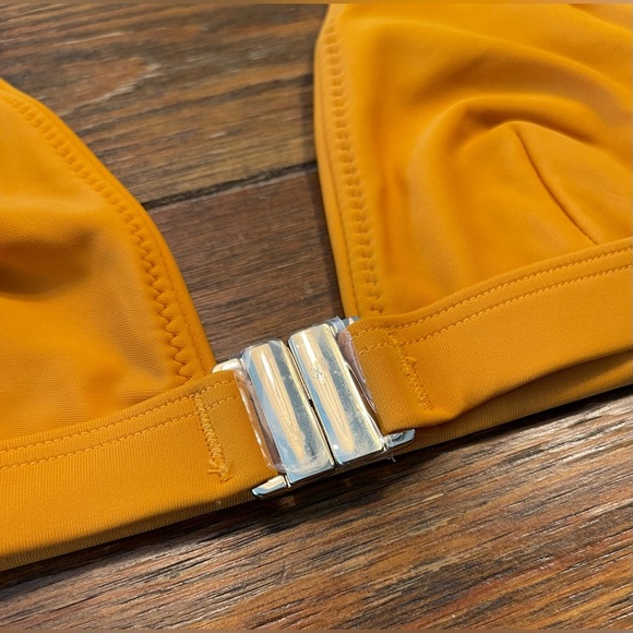 ASOS TWIIN | Era High Apex Triangle Bikini Top | Sunset Orange | Small - Picture 6 of 6